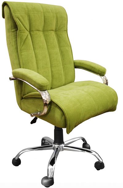 Кресло руководителя "Силуэт" хром, подл."Мастер Люкс" - Вид 1