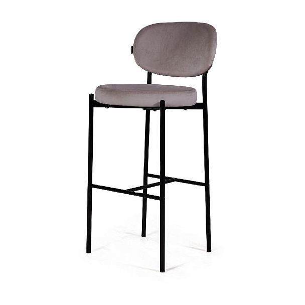 Стул барный Mason, бархат светло-серый 26 - Вид 10