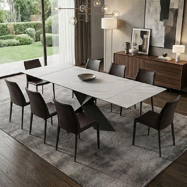 Стул Rolf, кожа черный - Вид 4