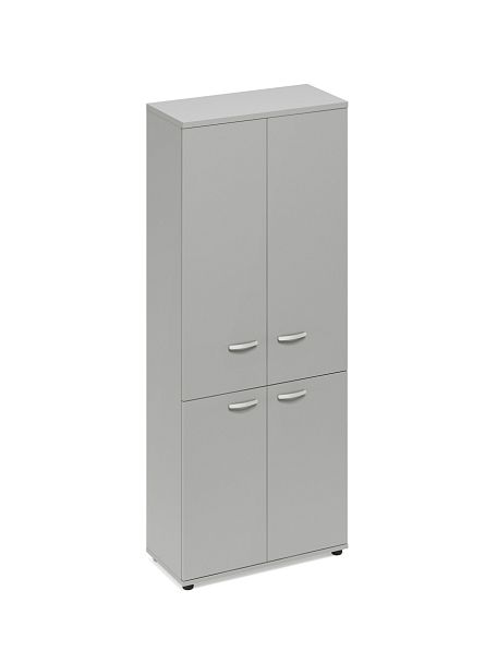 Шкаф для документов закрытый 4-х дверный A4 А4 9373 БП серый - Вид 1