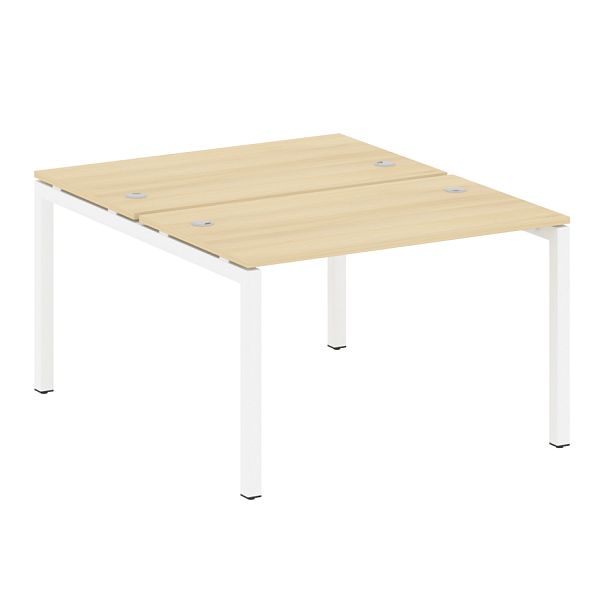 Metal System Quattro Р. ст. на П-образном м/к 50БП.РАС-СП-2.2 Акация/Белый металл 1200*1475*750 - Вид 1