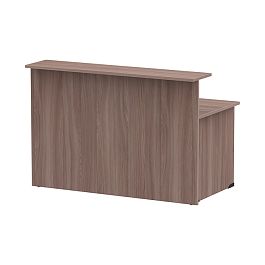 Стойка ресепшн прямая СР-160/80 ясень шимо темный - Фото предпросмотра