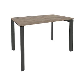 Onix Стол рабочий на П-образном м/к O.MP-SP-2.7 Тиквуд темный/Антрацит металл 1180*720*750 - Фото предпросмотра