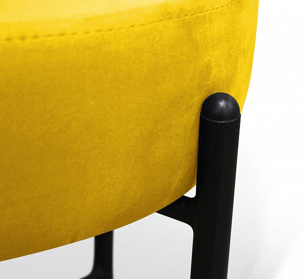 Пуф Sheffilton SHT-B4 желтый/черный муар - Вид 3