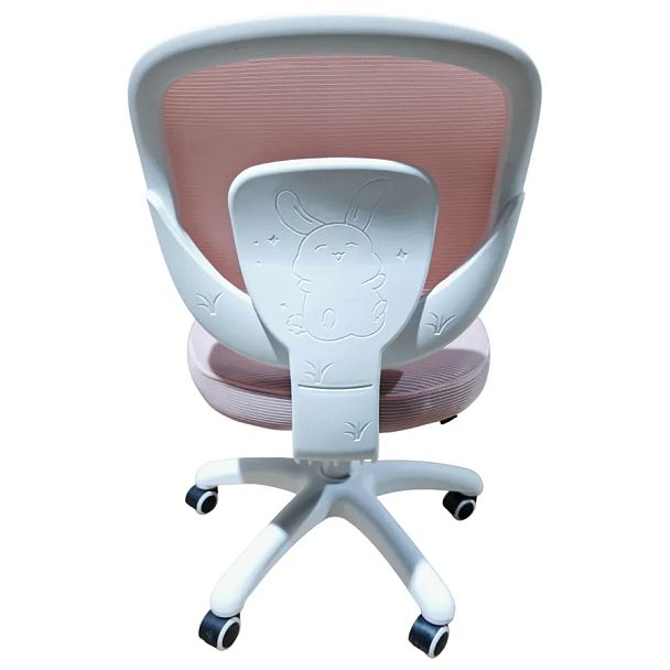 Кресло детское BRABIX KIDS "MG-230", без подлокотников, сетка/ткань TW, розовое, 533319 - Вид 4
