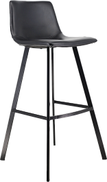 Стул барный Everprof Signal Экокожа Черный - Фото предпросмотра