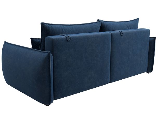 Диван прямой Лига-051 НПБ Велюр синий - Вид 5