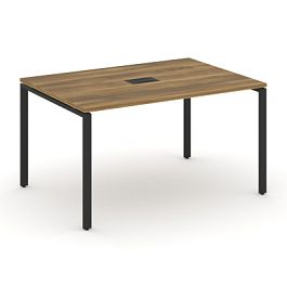 Concept Стол переговорный (1 столешница) CN.PRG-013 Сандал Янтарный/Металл Черный 1380*980*750 - Фото предпросмотра