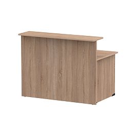 Стойка ресепшн прямая СР-140/80 дуб сонома - Фото предпросмотра