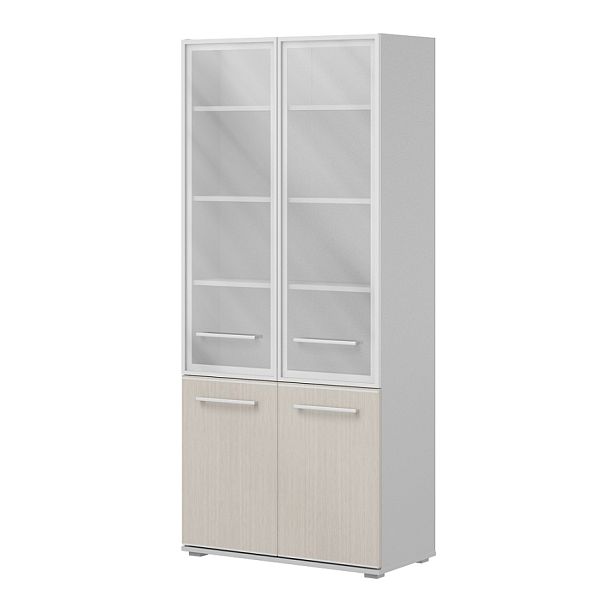 Шкаф комбинированный (необходим топ) "Дипломат"  ПК-ДП-ШК205Х90С/35-В1-1247 дуб беленый новый - Вид 1