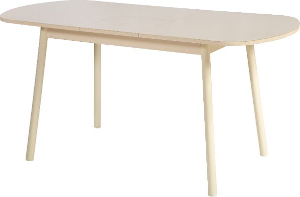 Стол раскладной стеклянный Вин 120 Кремовый/Кремовый - Вид 7