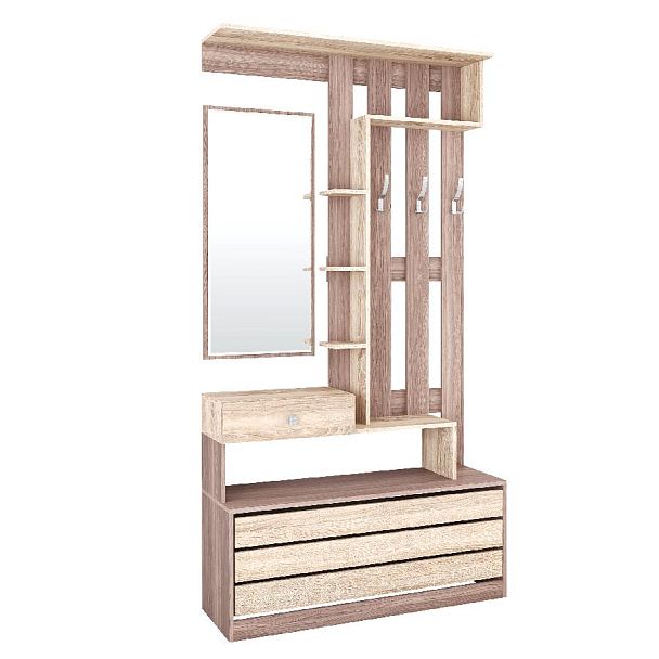 Ямайка Центральная секция ЯПЦС-1 (1100*2100*350) ясень шимо/дуб сонома - Вид 1