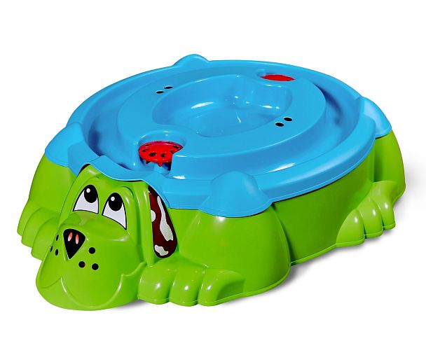 Песочница Sheffilton KIDS Собачка с крышкой 432 зеленый/голубой - Вид 2