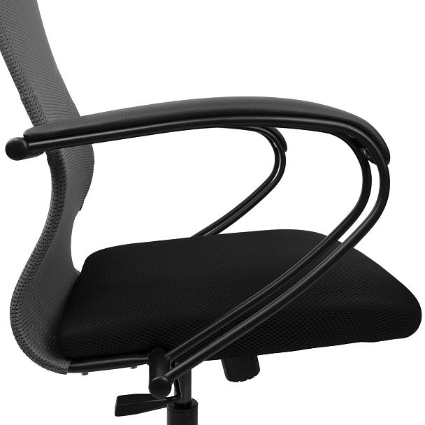 Кресло BRABIX PREMIUM "Ultimate EX-800" пластик, плотная двойная сетка Х2, черное/серое, 532915 - Вид 16