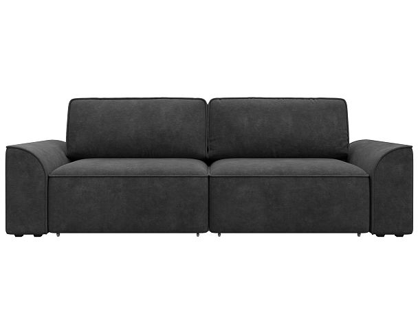 Диван прямой Лига-048 НПБ Велюр серый - Вид 2