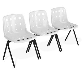 Скамья Sheffilton SHT-ST56/S186-1 белый/черный муар - Фото предпросмотра