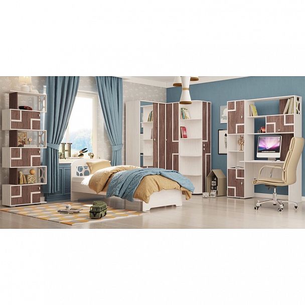 Стол письменный с надстройкой угловой Омега-16 - Вид 2