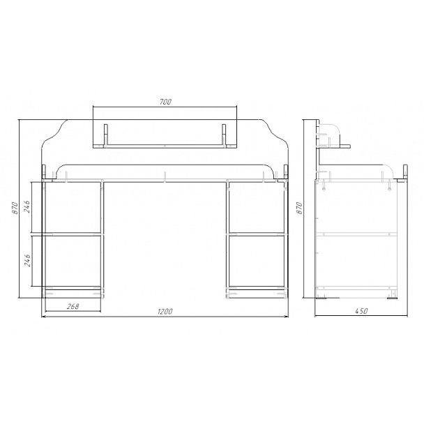 Стол дидактический, ЛДСП без игрушек - Вид 2