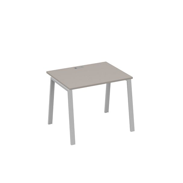 Стол письменный на металлокаркасе TRE A4 А4 Б3 022 БП мокко премиум / металлокаркас серый - Вид 1