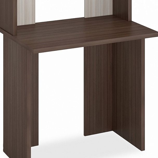 Стол компьютерный Домино Лайт СКЛ-Прям80+НКЛХ80 Карамель/Шамони - Вид 3