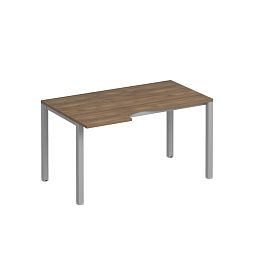Стол эргономичный левый на металлокаркасе КФ Комфорт КФ К.С1 1137 ШТ дуб шамони темный / серый - Фото предпросмотра