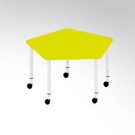 Стол пятиугольный,мобильный гр.3-5 - Фото предпросмотра