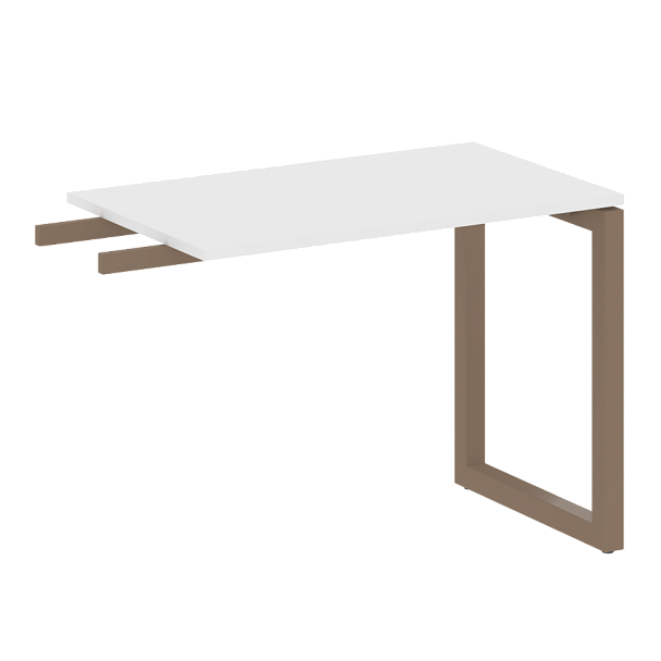 Metal System Quattro Приставной элемент на О-образном м/к 50БО.ПР-3 Белый/Мокко металл 1000*600*750 - Вид 1