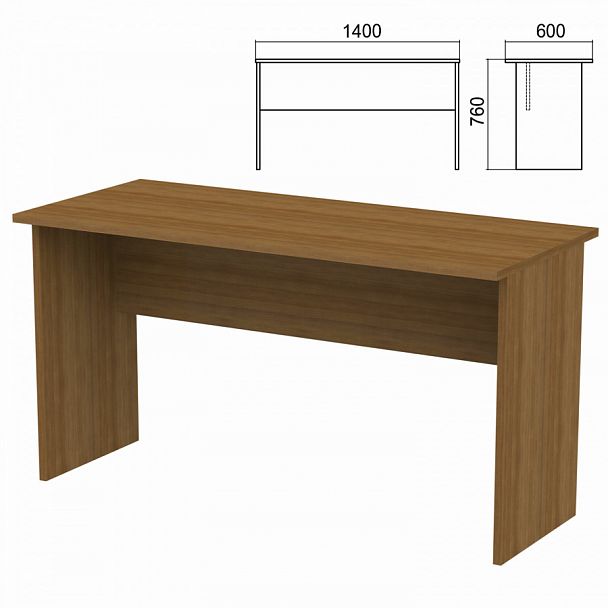 Стол письменный "Арго", 1400х600х760 мм, орех - Вид 1