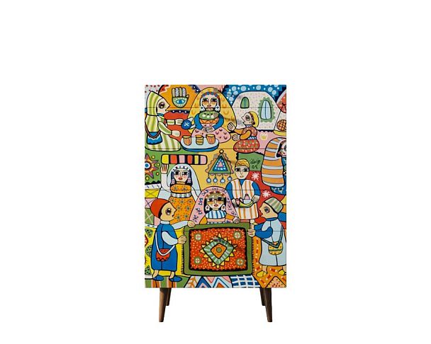 Комод высокий Berber 1 принт арт BB10/Print_01 - Вид 1