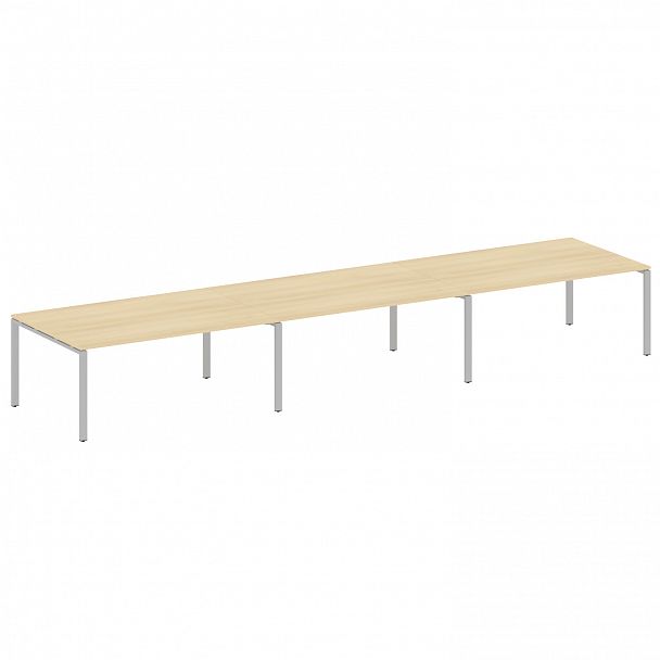 Стол для переговоров "Metal System" БП.ПРГ-3.5 акация/серый - Вид 1