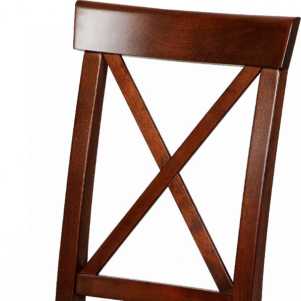 Комплект деревянных стульев с мягким сиденьем Бергольф Темный орех/Коричневый велюр, 2 шт. - Вид 6