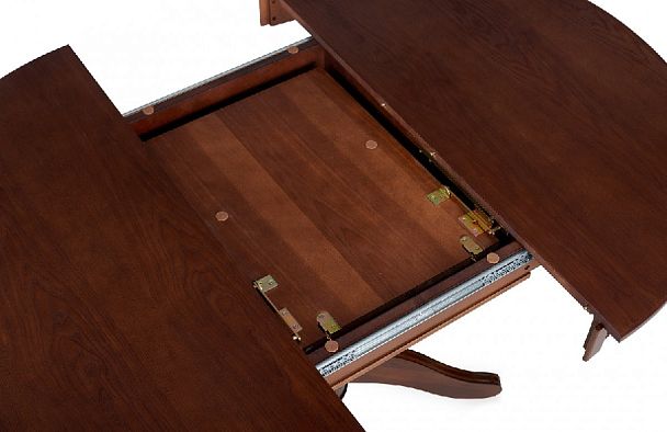 Стол деревянный раздвижной Вэлт D100(140)х100х76 Античный орех - Вид 5