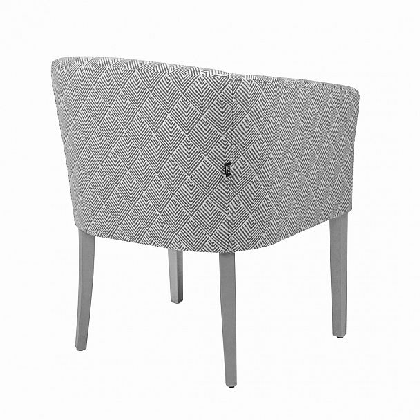 Кресло Самбука, жаккард лофт 1, ножки RAL 9006 - Вид 4