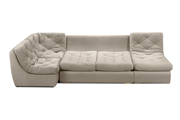 Диван «Борнео» П-образный бежевый - Вид 5