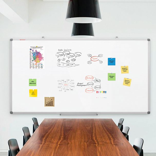 Доска магнитно-маркерная 120х240 см, алюминиевая рамка, BRAUBERG "Extra", 237559 - Вид 10