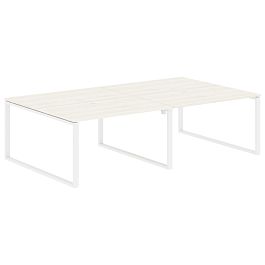 Стол 4-х местный EQWST 2716 Ясень Траун/Белый 2726х1606х750 EDIS - Фото предпросмотра