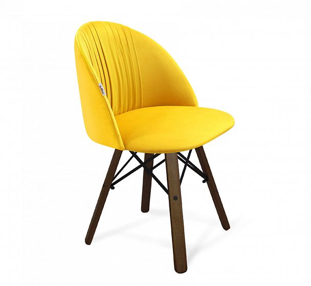Стул Sheffilton SHT-ST35-1/S70 имперский желтый/темный орех - Вид 1