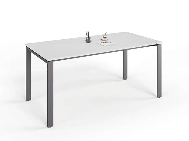 UNITY РМС8-16 БЕЛЫЙ Стол на металлокаркасе прямой 1600х800х750 - Вид 3