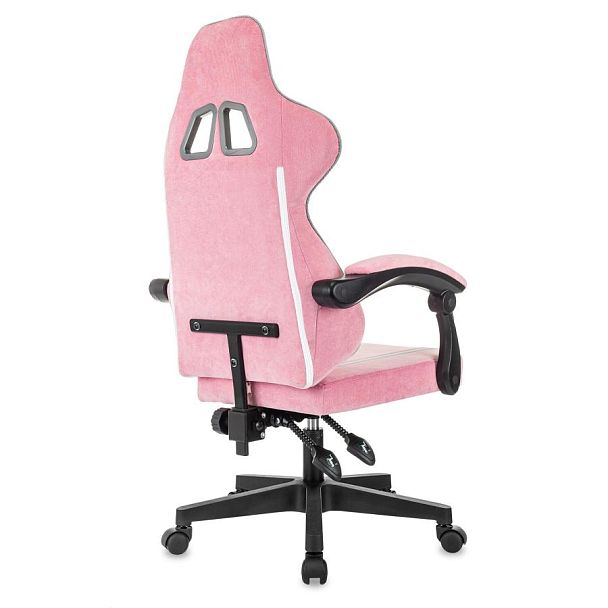 Кресло компьютерное BRABIX ''Shooter GM-123'', 2 подушки, ткань, розовое/серое, 533213 - Вид 6
