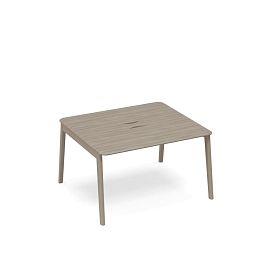 Стол для переговоров с кабель-каналом WOOD Time wood ТМ В2 154 вяз либерти - Фото предпросмотра