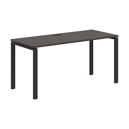 Стол прямой EUST 1567 Мокко/Черный 1560х670х750 EDIS - Фото предпросмотра