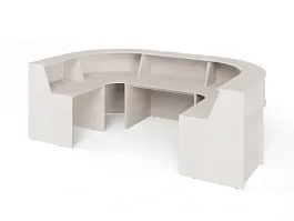 UNITY РРП6-18-32-DM Симметричный ресепшн 3200х1800х1150 - Фото предпросмотра