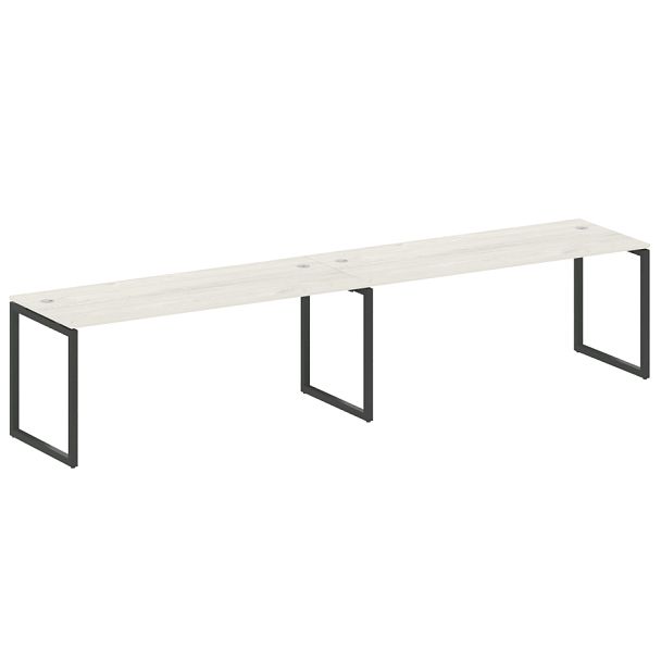 Metal System Quattro Р. ст. на 2 раб. места на О-образном м/к 40БО.СМ-2.5 Дуб наварра/Антрацит металл 3600*720*750 - Вид 1