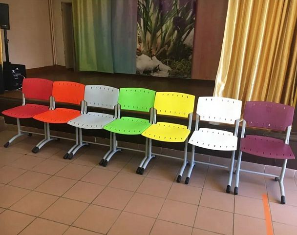 Школьный стул Sigma (каркас гнутые ножки), бордовый, гр.4-7 - Вид 6