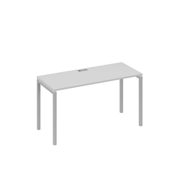 Стол письменный на металлокаркасе DUE A4 А4 Б2 004 БП серый / металлокаркас серый - Вид 1
