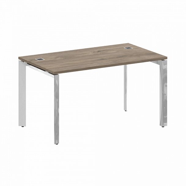 Стол рабочий руководителя на П-образном м/к "ONIX DIRECT LUX" M-O.MP-SRR-3.8 тиквуд темный - Вид 1