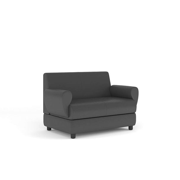 Диван 2-местный Матрикс экокожа темно-серая CN1118 - Вид 1