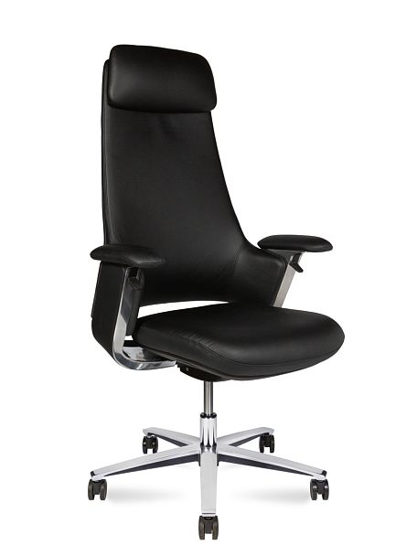 Кресло офисное York / черная кожа - Вид 1