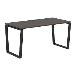Стол прямой EVST 1580 Мокко/Черный 1560х800х750 EDIS - Фото предпросмотра
