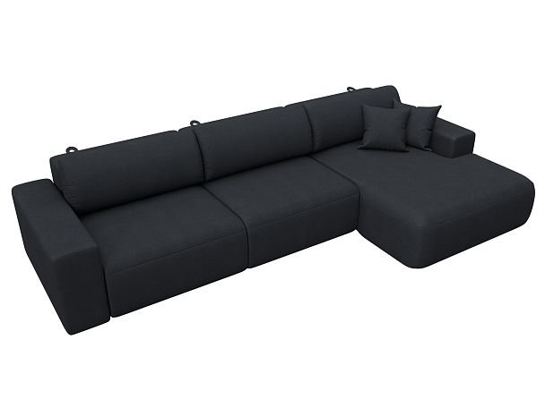 Диван угловой Лига-036 НПБ Классик Лонг правый угол Искусственная замша серый - Вид 5